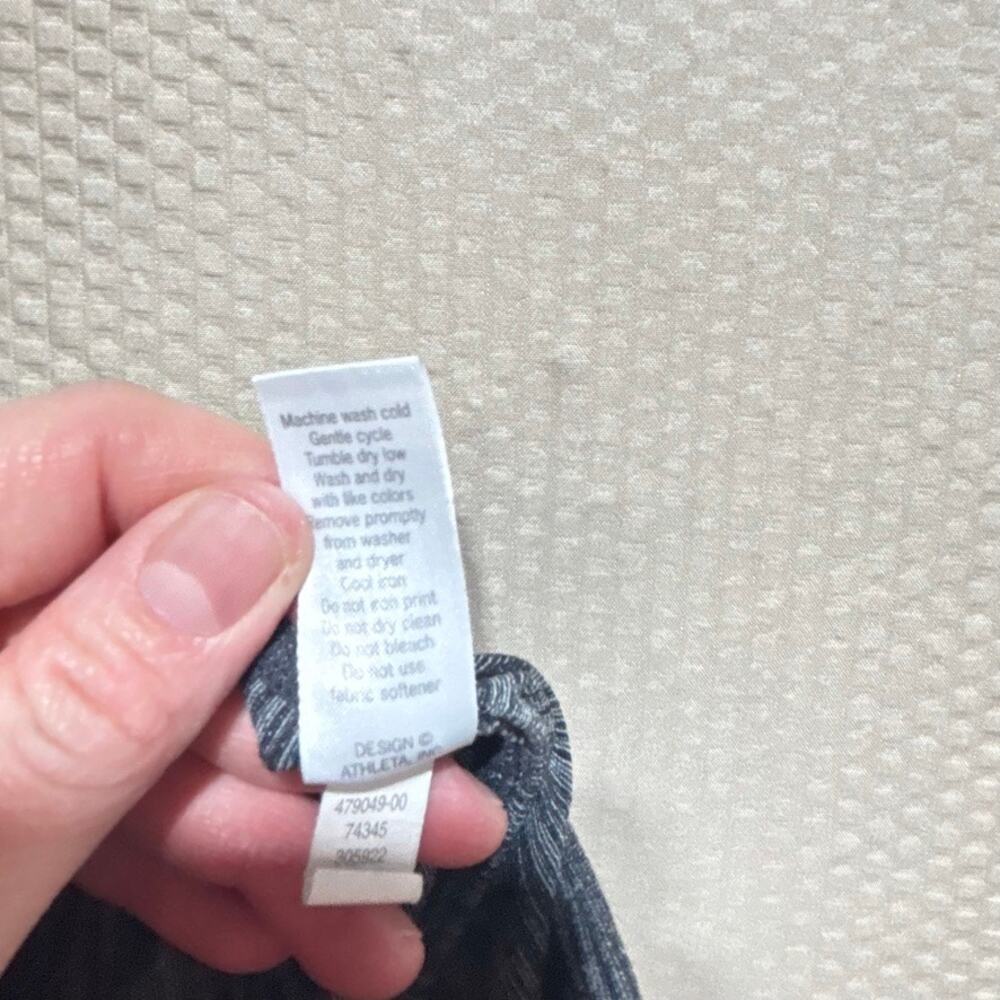 Athleta Womens High Rise Tights Gray Space Dye Leggings M Running Workout - Picture 10 of 11